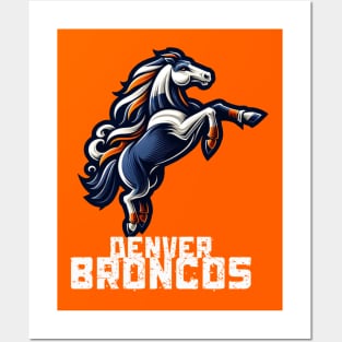 POWER HORSE DENVER BRONCOS Posters and Art